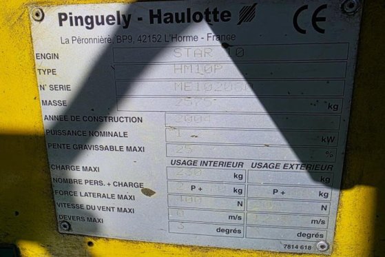 Haulotte STAR 10 Electric, 10m Working Height, 3m Reach, 23 Haulotte STAR 10 Electric, 10m Working Height, 3m Reach, 23 20...