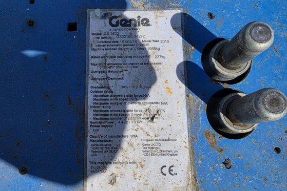 Genie GS2632 Electric, 10m Working Height, 227kg Capacit GS2632 Electric, 10m Working Height, 227kg Capacit 2015 2 Scissor...