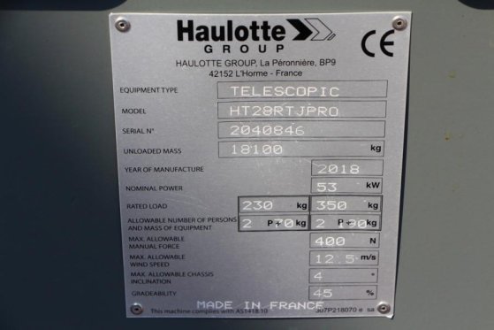Haulotte HT28RTJ Pro Valid inspection, *Guarantee! 28 m Wor Haulotte HT28RTJ Pro Valid inspection, *Guarantee! 28 m Wor 20...