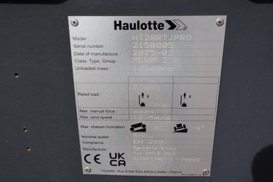 Haulotte HT28RTJ Pro Guarantee! 4x4x4 Drive, 28 m Working H Haulotte HT28RTJ Pro Guarantee! 4x4x4 Drive, 28 m Working H 20...
