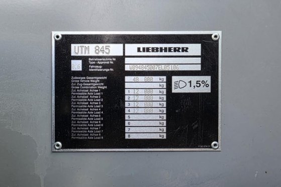 Liebherr LTM1070-4.1 Dutch Vehicle Registration, Diesel, 8x 10049 2006 2 Mobile Cranes image 7