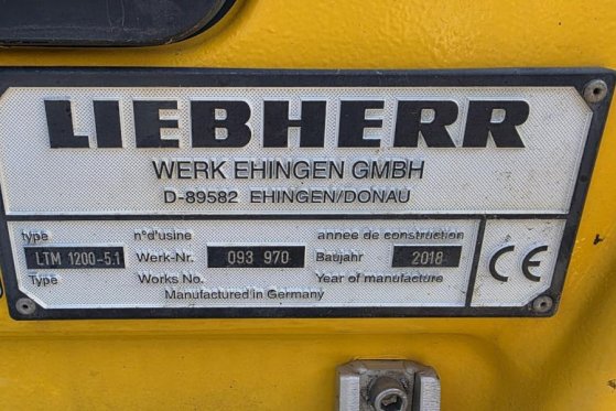 Liebherr LTM1200-5.1 Dutch Registration, 10x8x10 Drive, 200 683 2018 2 Mobile Cranes image 67