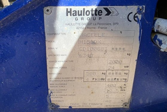 Haulotte H15SDX Diesel, 15m Working Height, 500kg Capacity, Haulotte H15SDX Diesel, 15m Working Height, 500kg Capacity, 20...