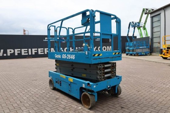 Genie GS2646 Electric, Working Height 9.80m, Capacity 45 GS2646 Electric, Working Height 9.80m, Capacity 45 2013 2 Scissor...