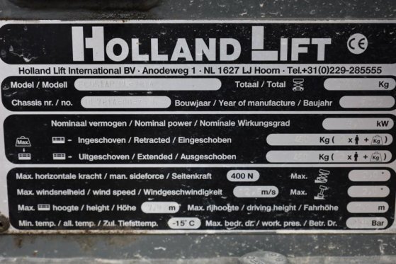 Holland Lift Ecostar HL-7814 Electric, 10m Working Height, 450k Holland lift Ecostar HL-7814 Electric, 10m Working Height,...