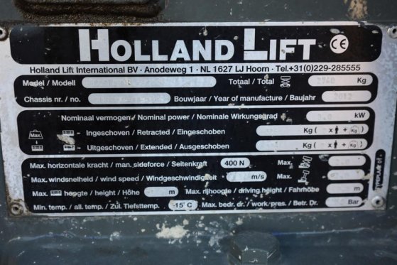 Holland Lift Ecostar HL-9714 Electric, 12m Working Height, 325k Holland lift Ecostar HL-9714 Electric, 12m Working Height,...