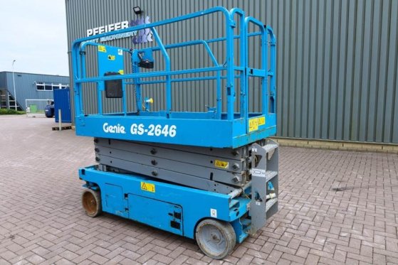 Genie GS2646 Electric, Working Height 9.80m, Capacity 45 GS2646 Electric, Working Height 9.80m, Capacity 45 2013 2 Scissor...