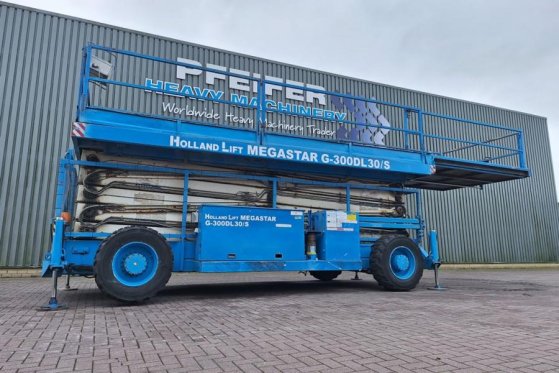 Holland Lift Megastar G-300DL30/S Diesel, 4x4x4 Drive, 33.5m Wo Holland lift Megastar G-300DL30/S Diesel, 4x4x4 Drive, 33....