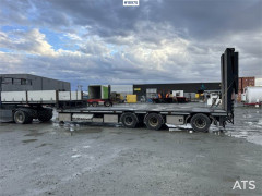 HRD 3 axle trailer w/ extension of 5.5 meters and Hydr