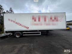 HMF 1-axle cabinet semi w/ fridge/freezer unit
