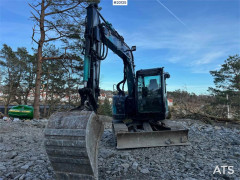 Hitachi zx85us-6 excavator w/ digging bucket, hydraulic sa