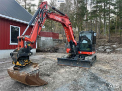 Kubota KX080-4 excavator w/ blade, rototilt, sanding buck