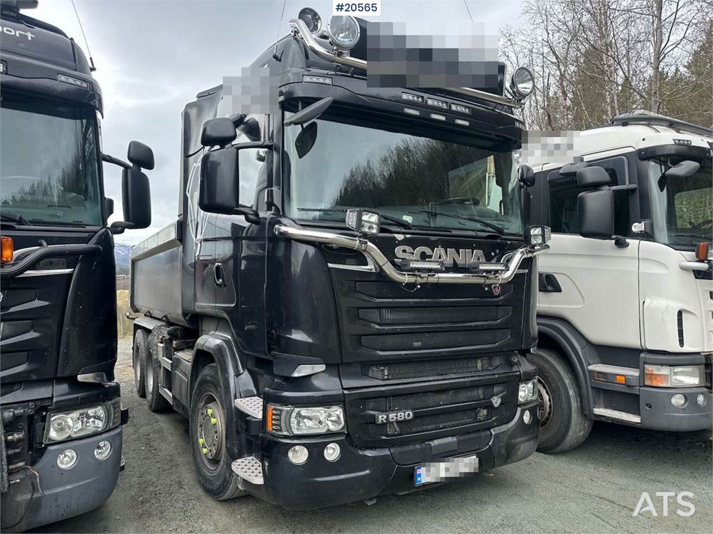 Scania R580 6x4 Snowrigged Tipper Truck w/ 1995 Engen Tra image
