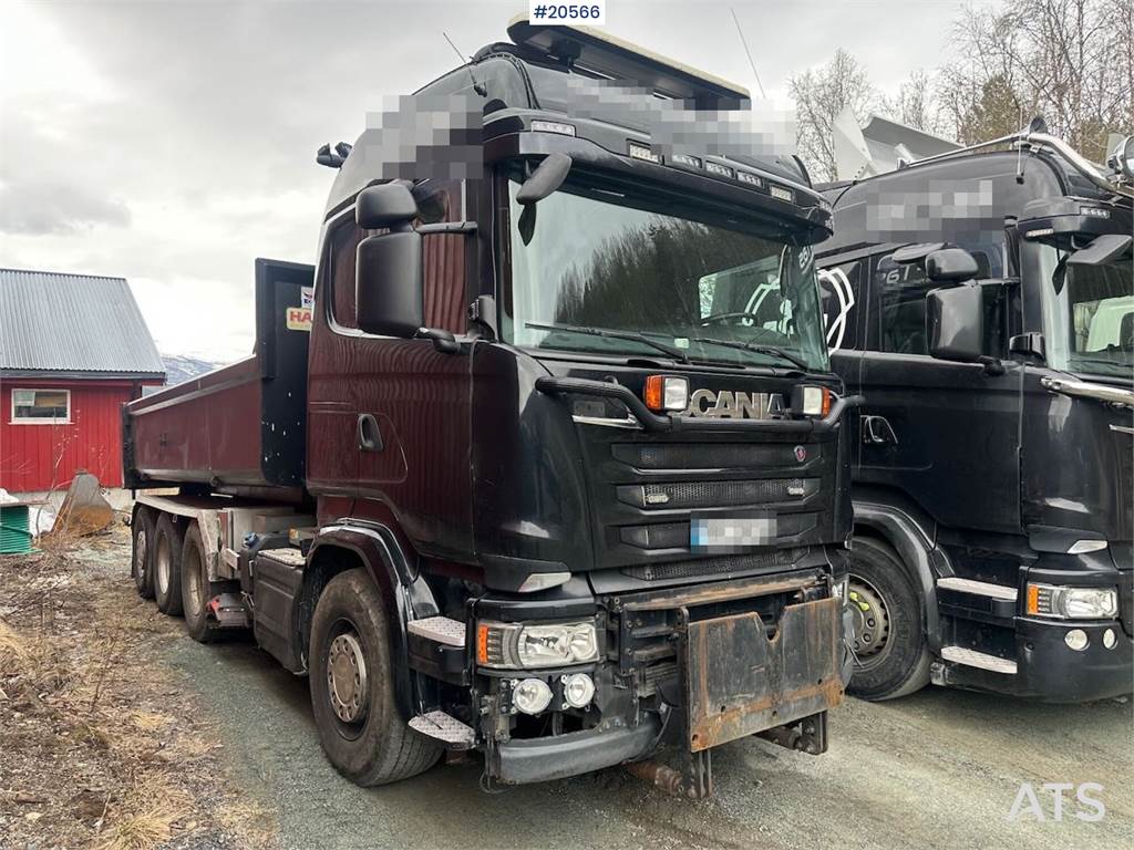 Scania R580 tridem fully snow-plow equipped tipper truck  image