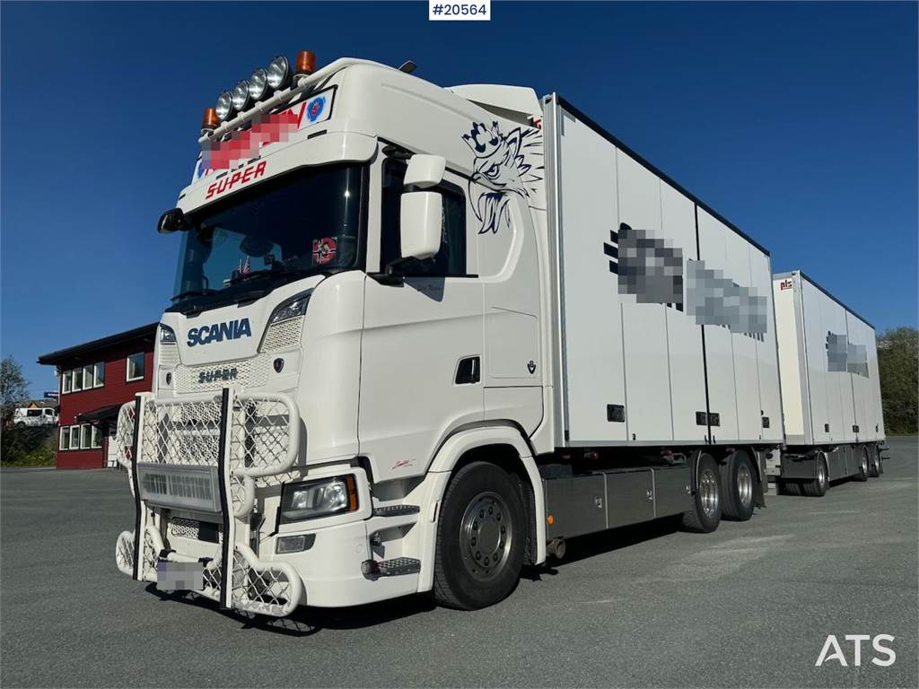 Scania S650 6x2 Box truck w/ full side opening image
