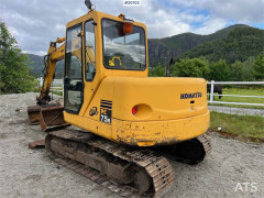 Komatsu pc75 excavator w/ Hydraulic sanding bucket, cleani