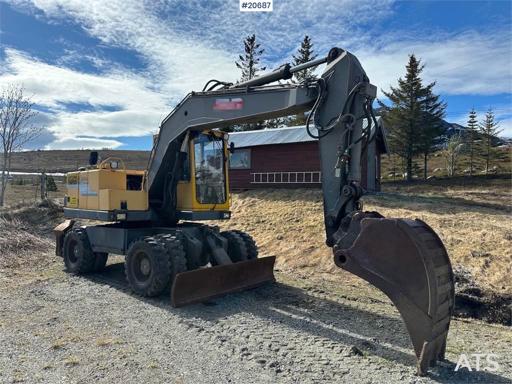 Åkerman EW130 wheel digger w/ 3 buckets. WATCH VIDEO. image