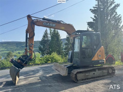 CASE CX75C Tracked excavator w/ Rototilt and 2 buckets.