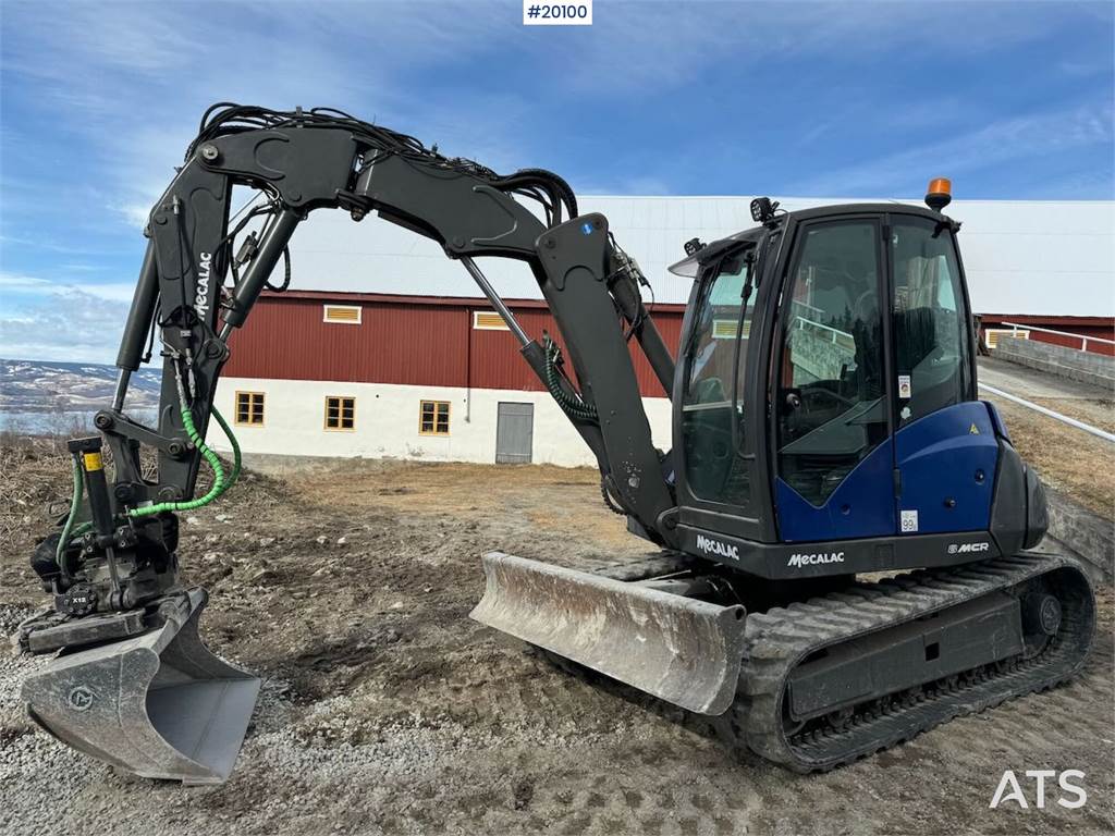 Mecalac 8 MCR-T4 Tracked excavator w/ Rotor tilt and 2 buc image