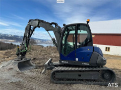 Mecalac 8 MCR-T4 Tracked excavator w/ Rotor tilt and 2 buc