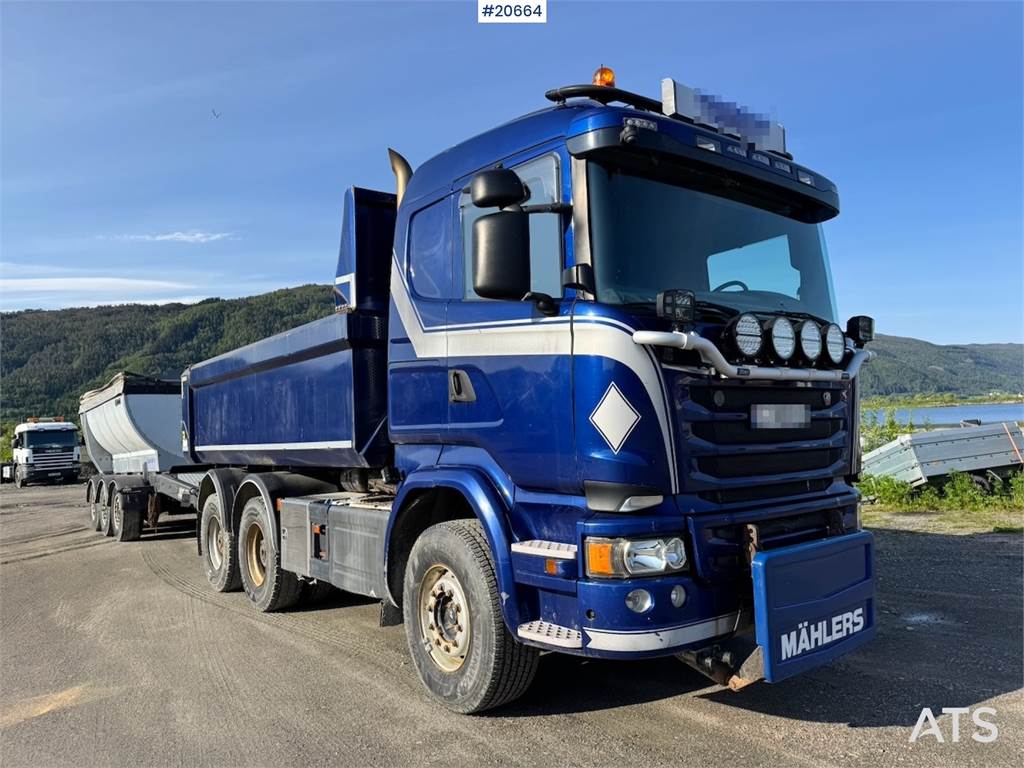 Scania R580 Plow Rigged Asphalt Truck w/ Dumper Box, Asph image