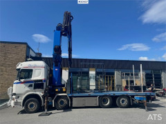 Scania R620 8x2 Crane truck w/ 85 t/m HMF crane with Jib 