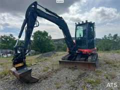 Eurocomach es57ZT excavator w/ sanding bucket, 2 rototill, di