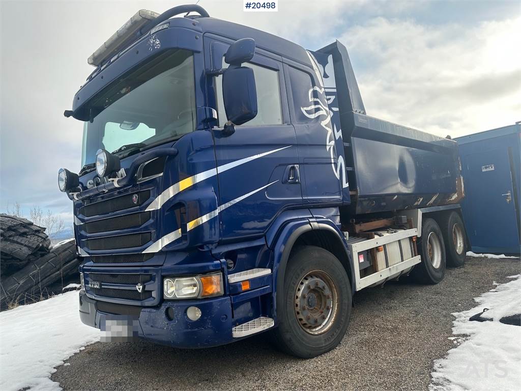 Scania R730 6x4 tipper truck. image