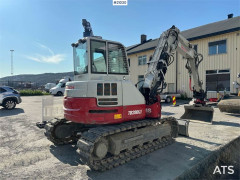 Takeuchi TB280FR crawler excavator w/ rototilt and 3 bucket