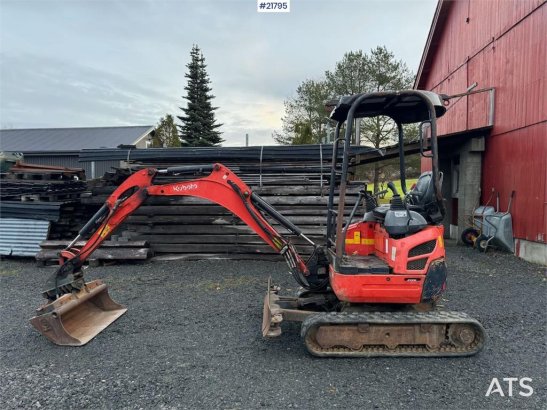 Kubota U17-3a Mini Excavator with 4 Buckets, Ripper, and U17-3a Mini Excavator with 4 Buckets, Ripper, and 2015 2 image 16