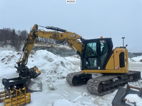 CAT 315 excavator w/ VA boom, GPS, rototilt and 2 buck 28 2022 2 Crawler Excavators image 16