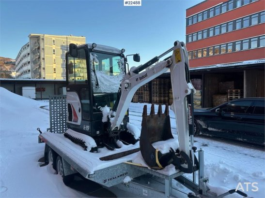 Bobcat E19 mini excavator w/ trailer, digging bucket, san E19 mini excavator w/ trailer, digging bucket, san 2022 2 image 27