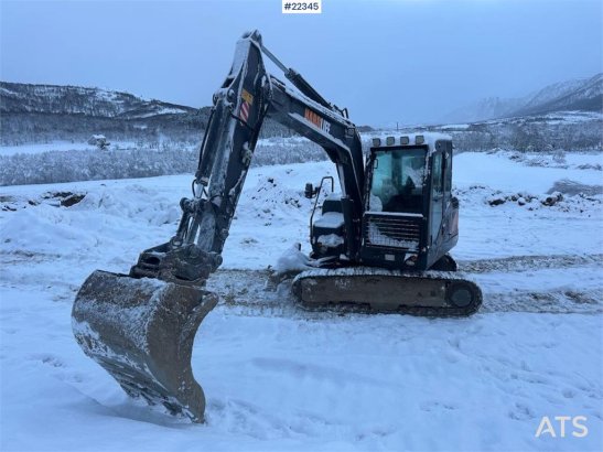 Hardlife HE80 mini excavator w/ narrow bucket and Hardlife HE80 mini excavator w/ narrow bucket and 2022 2 Crawler Excavat...