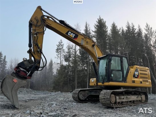 CAT 323-07 w/rotor tilt, cleaning drawer and tooth buc 36 2018 2 Crawler Excavators image 4