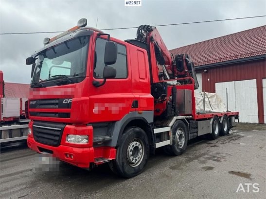 DAF CF85 8x4 crane truck with 66 t/m Fassi crane crane CF85 8x4 crane truck with 66 t/m Fassi crane crane 2013 2 Crane tru...