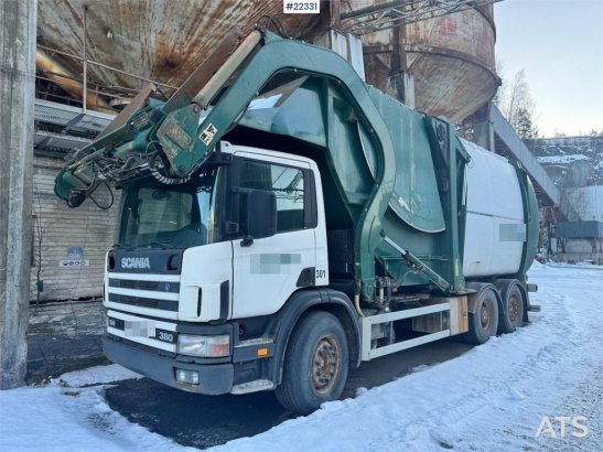 Scania P114 380 refuse compactor truck with front loader P114 380 refuse compactor truck with front loader 2004 2 image 91