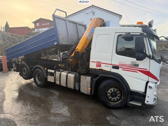 Volvo FM crane truck with a tipper and a 26.5 t/m Effer FM crane truck with a tipper and a 26.5 t/m Effer 2011 2 Crane tru...