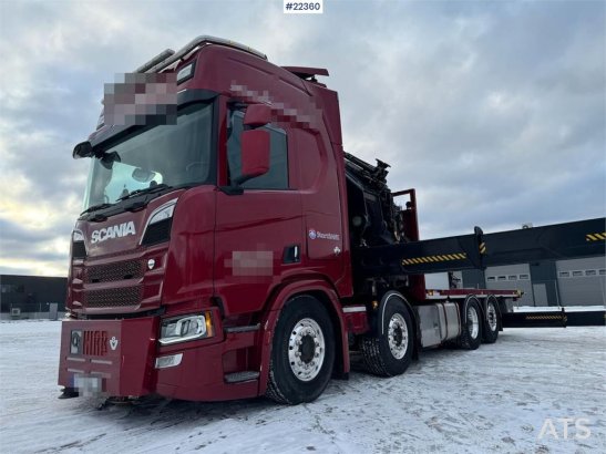 Scania R580 8x2 crane truck with 85 t/m Hiab crane – jib R580 8x2 crane truck with 85 t/m Hiab crane – jib 2019 2 Crane tr...