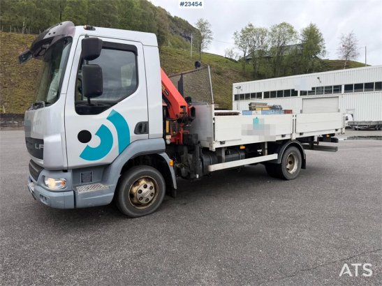DAF 45.180 flatbed truck with low mileage and a PK4100 45.180 flatbed truck with low mileage and a PK4100 2007 2 image 16