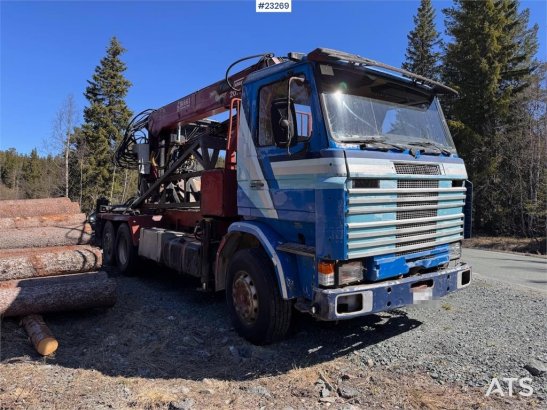 Scania R112 Truck with Crane and Saw R112 Truck with Crane and Saw 1985 2 Crane trucks image 31