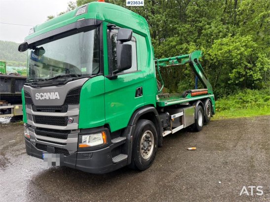 Scania G410 lift dumper with a rotator 3203 2019 2 image 16