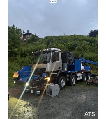 Mercedes-Benz Arocs with a Meyco Roadrunner concrete spray unit Mercedes-Benz Arocs with a Meyco Roadrunner concrete spray...