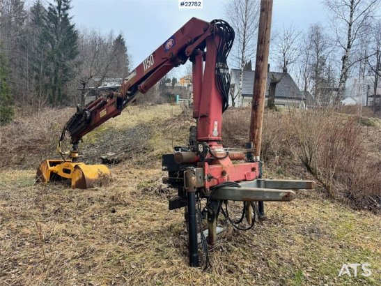 HMF 1150 crane with grab. HMF 1150 crane with grab. 1996 2