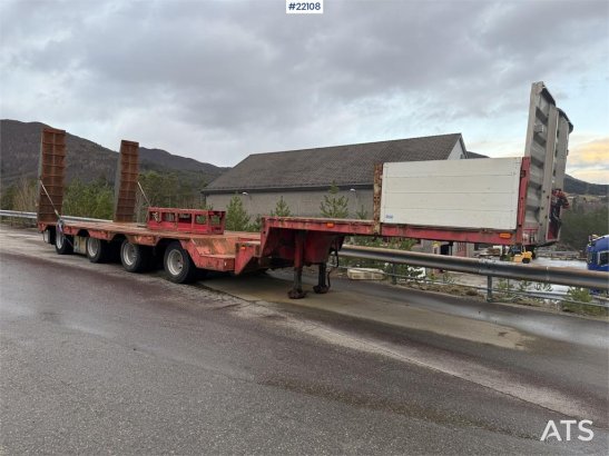 Vang SHSL 4 axle machine trailer w/ hydraulic driving b VANG SHSL 4 axle machine trailer w/ hydraulic driving b 1998 2 Low...
