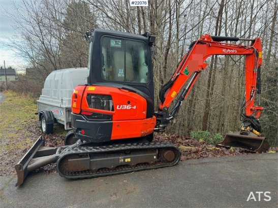 Kubota U36-4 Beltegraver m/ 4 skuffer, rotortilt og klype U36-4 Beltegraver m/ 4 skuffer, rotortilt og klype 2020 2 image 91