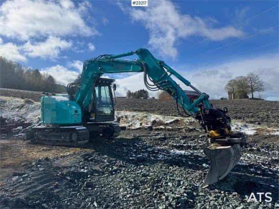 Kobelco SK75SR-7 excavator with rototilt, grab and 3 bucke SK75SR-7 excavator with rototilt, grab and 3 bucke 2023 2 Crawl...