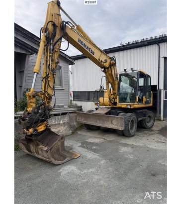 Komatsu PW130 Wheeled Excavator with Engcon Tiltrotator an 915 2006 2 Wheeled Excavators