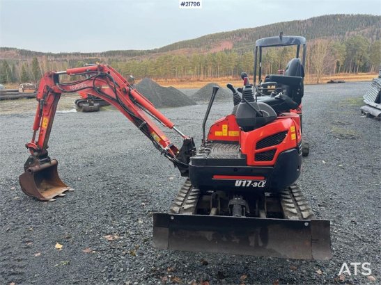 Kubota U17-3a Mini Excavator with Digging Bucket – Custom U17-3a Mini Excavator with Digging Bucket – Custom 2009 2