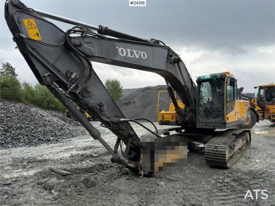 Volvo EC240CL excavator with a tooth bucket EC240CL excavator with a tooth bucket 2011 2