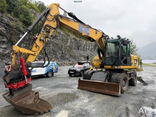 CAT M313 D wheeled excavator with Indexator tilt and S M313 D wheeled excavator with Indexator tilt and S 2013 2 Wheeled E...